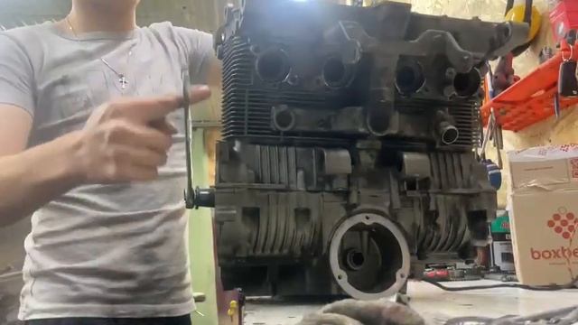 мотор Suzuki Bandit Gsf400 сероголовый