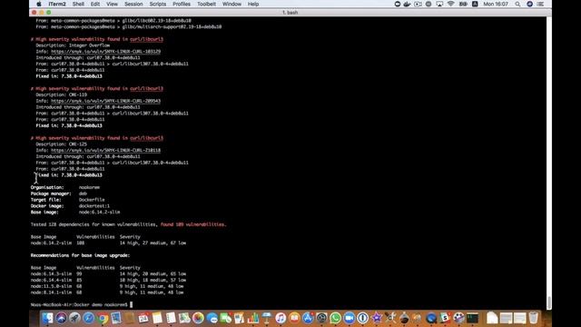 Snyk Container Vulnerability Management - Demo