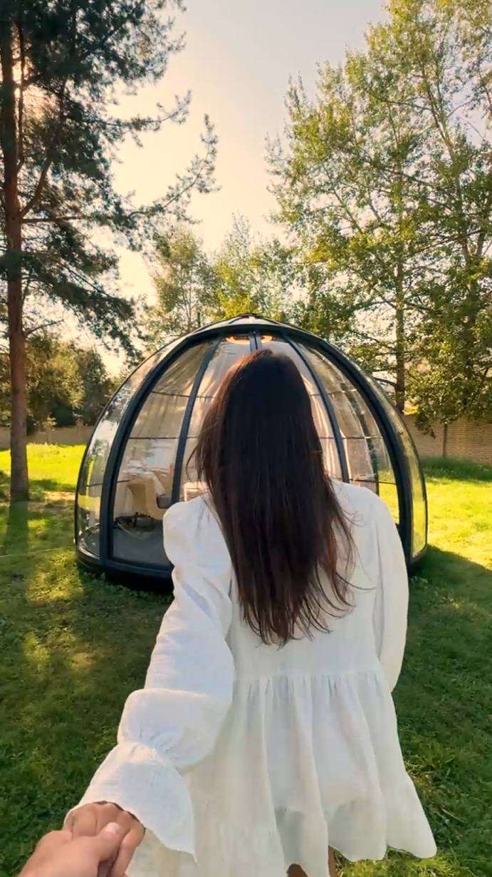 Стильная купольная беседка - идеальное место для свидания #shorts #купол #любовь #интересное #стиль