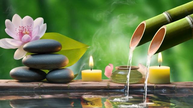Bamboo Relaxing Music Meditation Music Nature Sounds - Relaxing Piano Music  Water Sounds 247