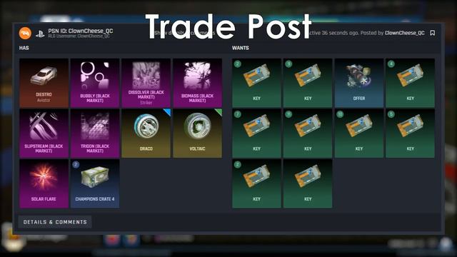 Trading From 1 Key To Hex Tide in ONE Video! Rocket League Nothing To Something