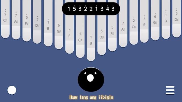 Ikaw Lang By Nobita Kalimba Cover With Easy Tabs (Keylimba App)