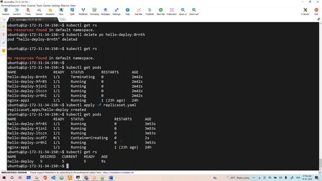 4. Kubernetes Replicaset Service