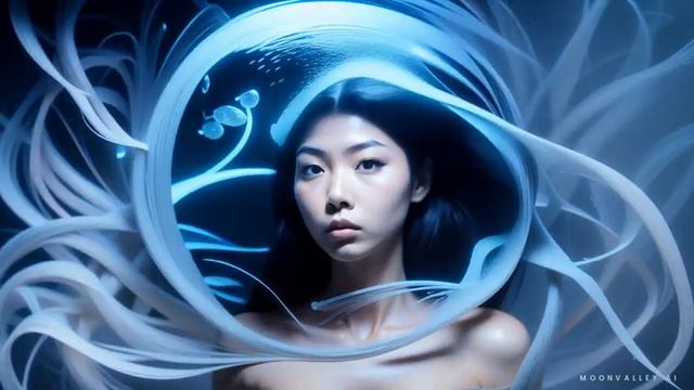 Glow in the Dark Crystal Orbit moonvalley ai aicreationsa