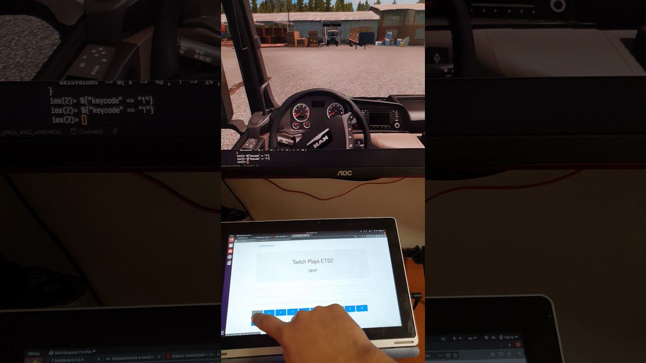 Twitch Plays ETS2 - First MVP
