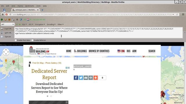 Building.am Sql Injection Attack