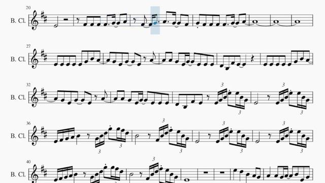 Bass Clarinet Sheet Music: How To Play Gimme Gimme Gimme By ABBA
