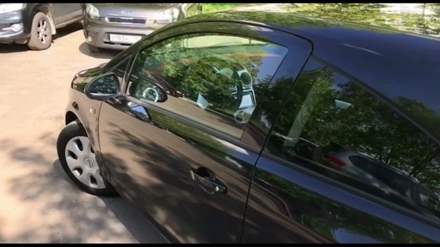 Моё самое первое видео на ютуб 2017 год (сохранившиеся фрагменты). Автомобиль Opel Corsa .
