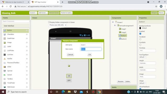 How To Make A Glowing Bulb App In Mit App Inventer 2/ How To Make A App In Mit App Inventer