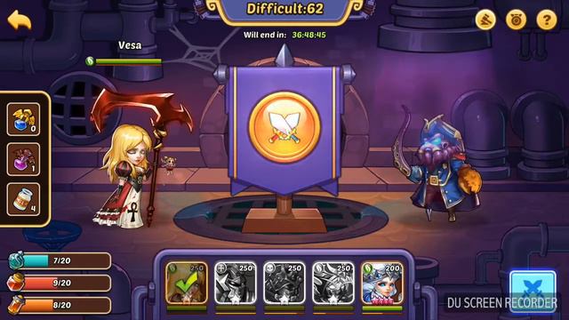 Idle Heroes(PS) - Aspen Dungeon (200-289 Lvl) + Got Vesa From Prophet´s Blessing