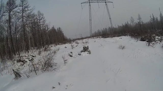 Сезон охоты 2020.Заезд на участок на снегоходе Буран с двигателем Лифан 27лс.