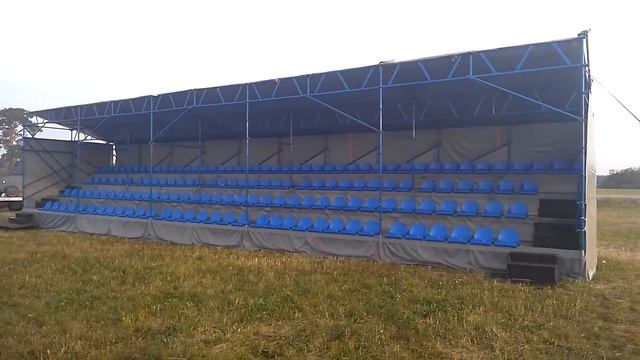 Аренда трибун для зрителей, прокат зрительских трибун с крышей