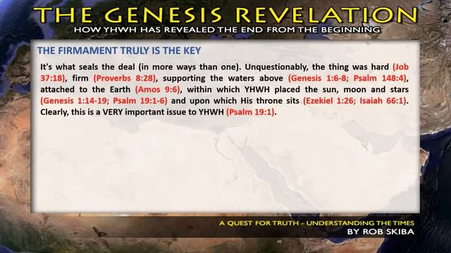 The FIRMament And The Importance Of Biblical Cosmology