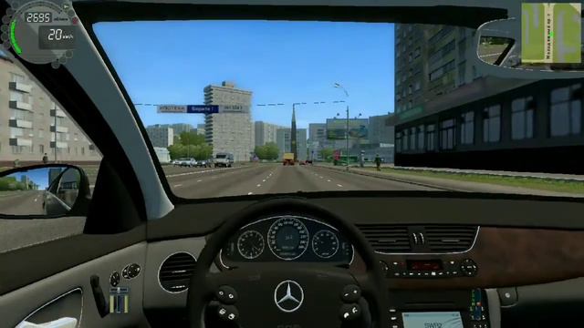 Разбил свой Мерседес CLS500 City Car Driving+руль