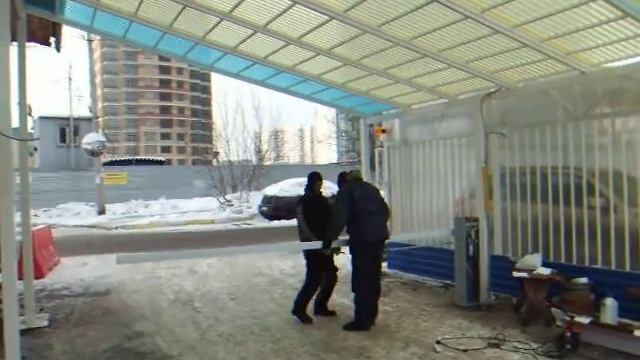 Навес  Установка шлагбаума