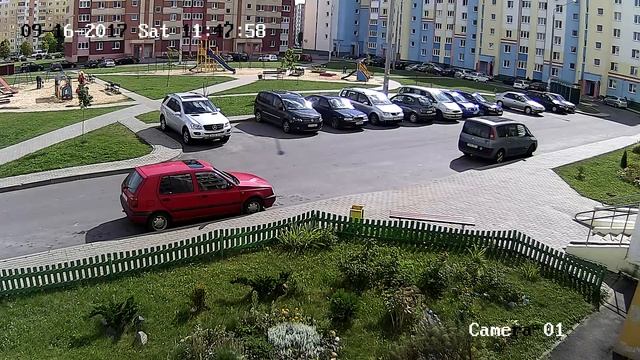 Пример съёмки уличной камеры 2Mp