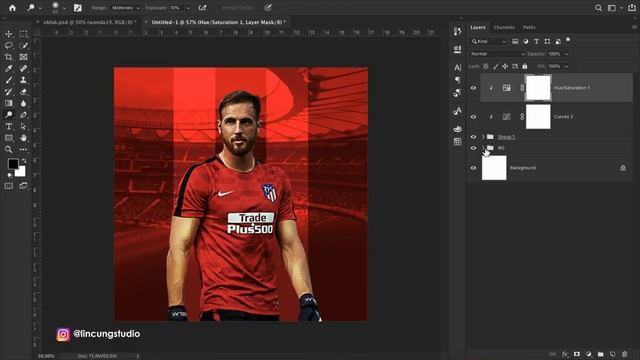 Cara Desain Poster Bola Menarik EPS 1 - Photoshop Tutorial Indonesia
