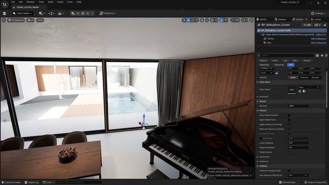 2406 - Blueprints. Sliding Door