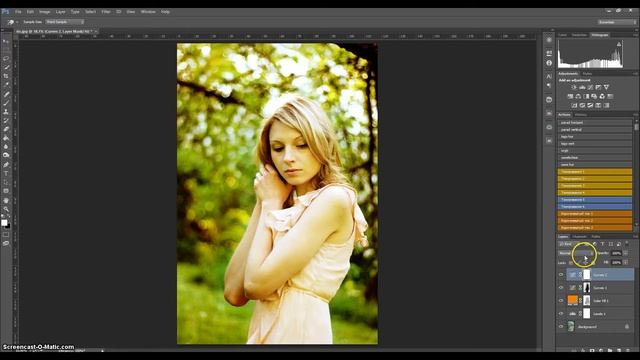 урок 4 - Тёплое тонирование летнего снимка.