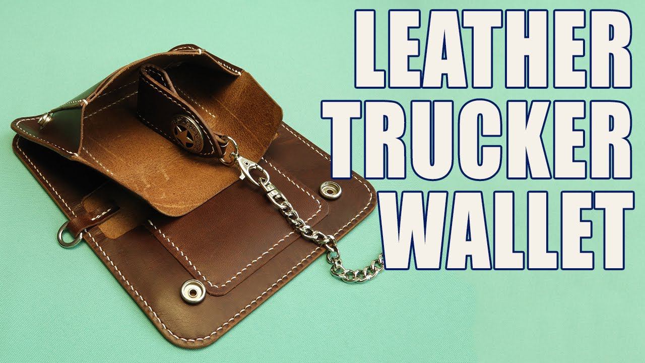 Best Quality Leather Wallet. Horse Genuine Leather Trucker Wallet