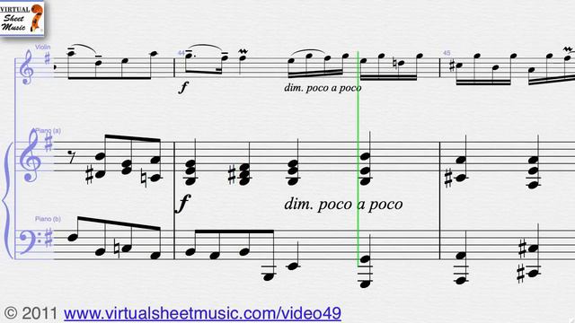 Joseph Hector Fiocco's Allegro, Violin And Piano Sheet Music - Video Score