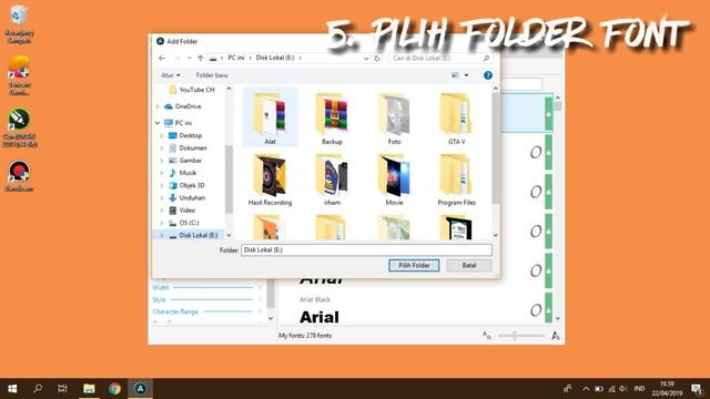 TURTORIAL Instal Font Coreldraw 2019