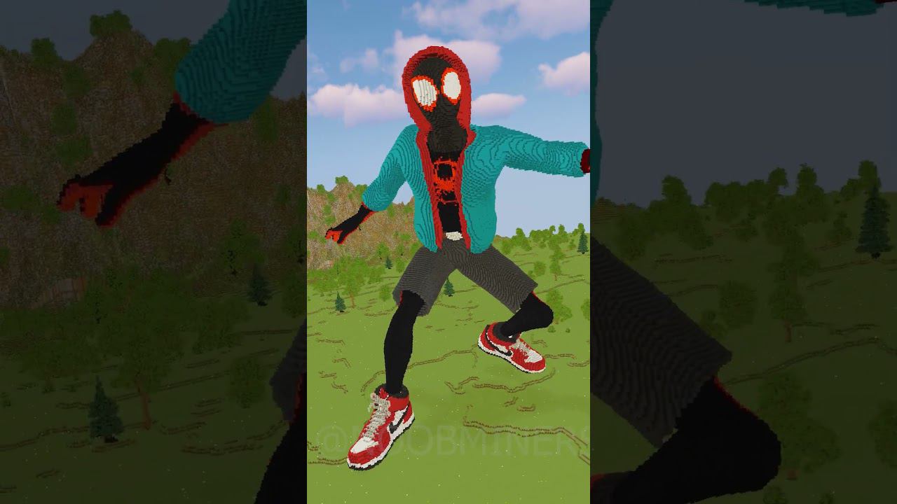 #minecraft #shorts #milesmorales #spiderman #minecraftbuilding