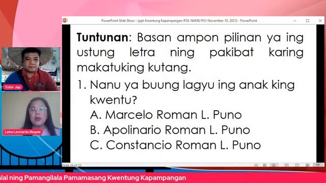 MTB MLE 3 Kapampangan  - Wednesday Q1 Week 8 Galal Ning Pamangilala  Pamamasang Kwentung Kapampanga