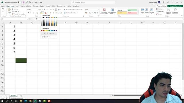 Target Como Usar Para Colorir A Fonte E O Prenchimento De Celula De Forma Automatica Com VBA