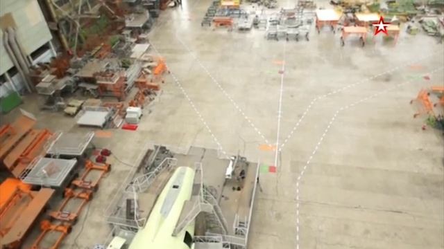 Сборка российского самолёта ИЛ-96-400М