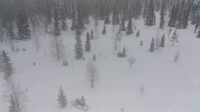 BRP Lynx 6900 Army SWT управляемость в глубоком тяжелом снегу.