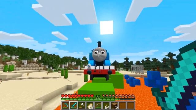This Is Real THOMAS THE TANK ENGINE Vs THOMAS.EXE In Minecraft With Friends - Coffin Meme
