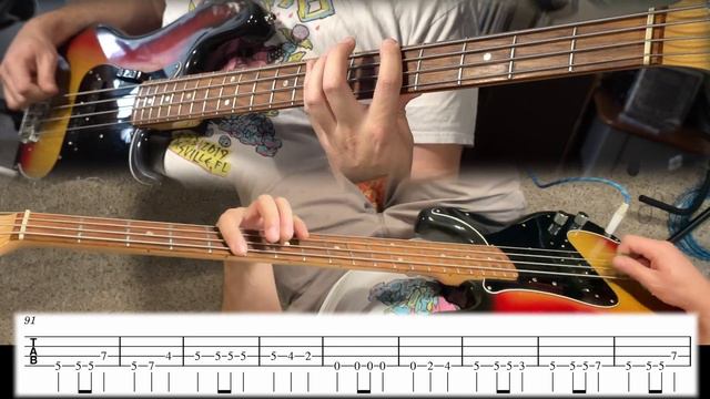Toys That Kill - Moon=Ghettobird - Bass Playthrough - #bass #tablature #basstabs #lessons #fender