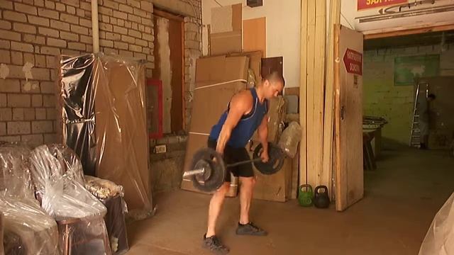 Рывковые упражнения со штангой 55 кг