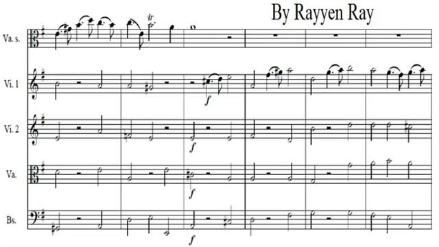 Telemann - Viola Concerto - Largo (1/4) Sheet Music / Partitions