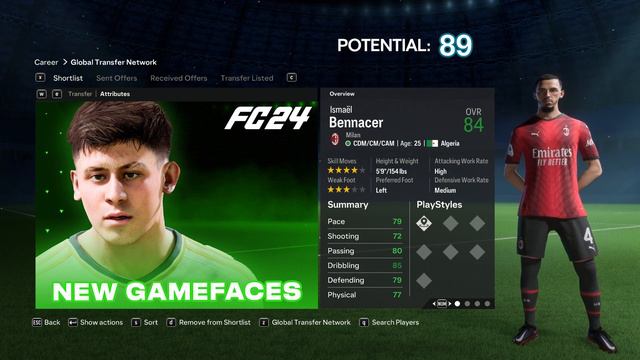 Every *NEW* Game Face In FC24 Career Mode ✅