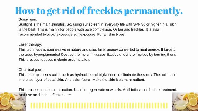 How To Remove Freckles Fast Rid Of Freckles Chanel