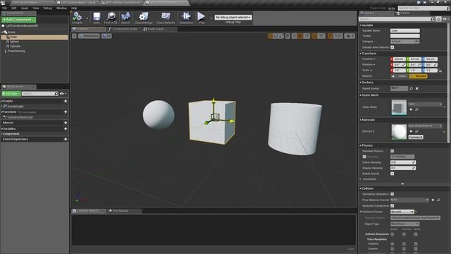 Reset Relative Transform In Unreal Engine 4