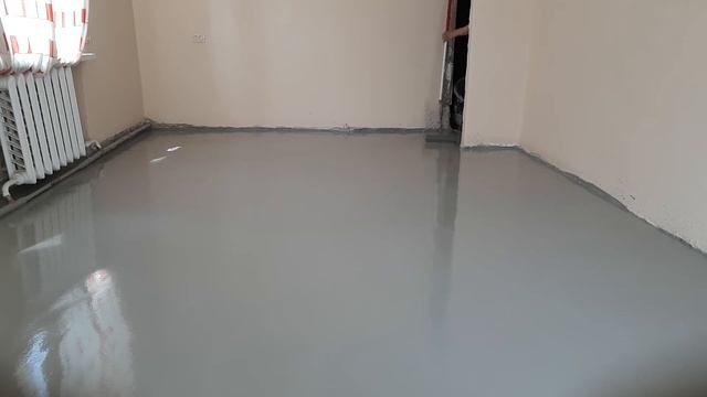 Процесс выравнивания наливным полом (часть 2)