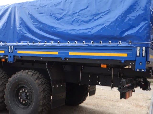 Камаз 43118 с КМУ  сделали  каркас и тент КАМТЕНТ