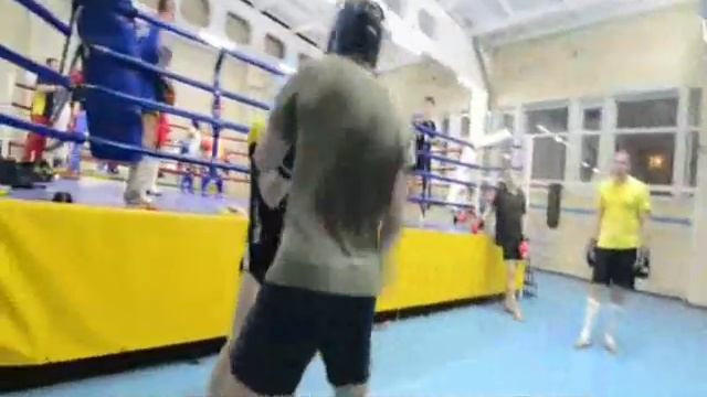 Наша тренировка по кикбоксингу