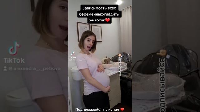 Гладим беременный животик ?