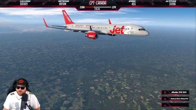 X-Plane 11 LIVE | Jet2 757-200 To Palma De Mallorca | B752 | Leeds Bradford  To Palma De Mallorca