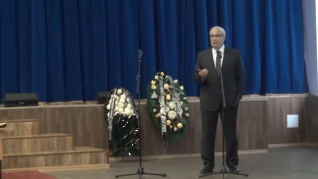 проф. Мотавкин П.А.. Похороны. Гражд. панихида. ТГМУ. Ч.1