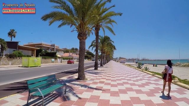 Испания, город курорт Санта Пола, провинция Аликанте, море, пляж Santa Pola, набережная