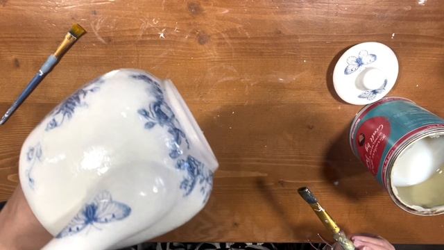 Diy - Decoupage And 2 Steps Crackle - Ντεκουπάζ με Κρακελέ 2 Συστατικών - Craft By Debi