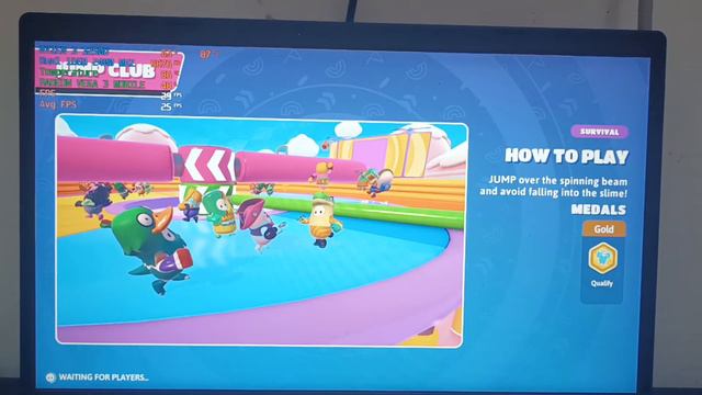 Fall Guys - RYZEN 3 3250U - RAM 16GB - Radeon Vega 3