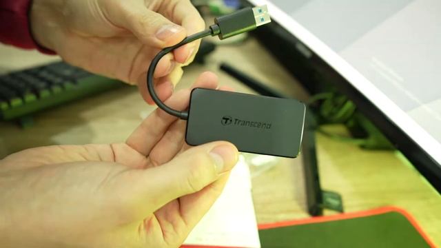 «Распаковка USB-хаб 4-Port Transcend USB 3.1 Gen 1  из Rozetka»