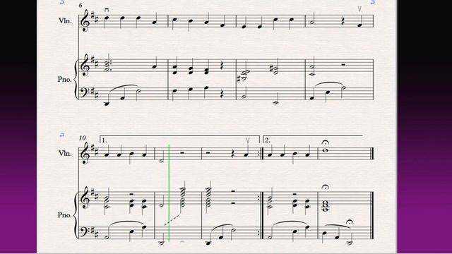Песня о Джо Хилле 5 Joe Hill Song(Скрипка+Ф-но)/(Violin+P-no)Скрипка 1 класс / Violin 1 Grade