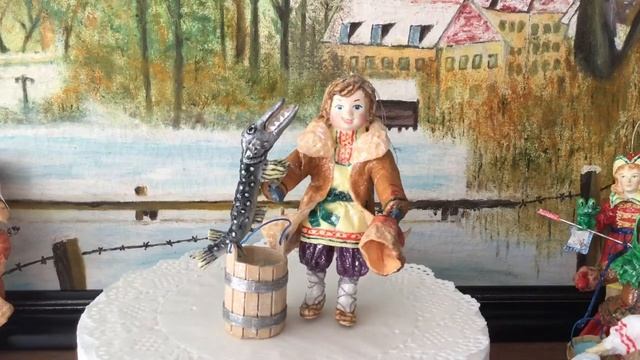 Ватная игрушка. Тина Стрелец.
